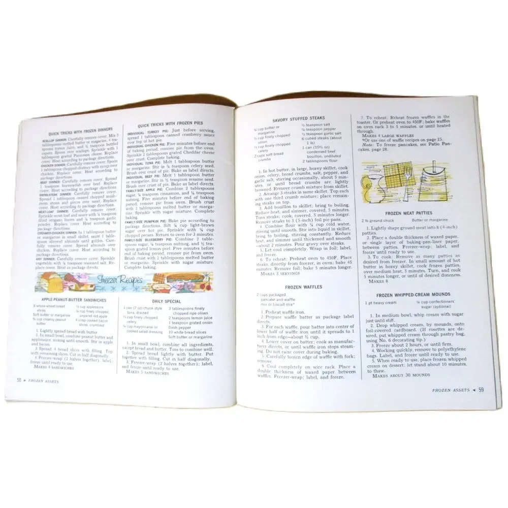 Vintage McCall's Cookless Cookbook 1965 Mixes, Canned Foods & Holiday Recipes
